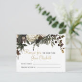 Weiße Wintergrün Braut zum Rezept Postkarte (Stehend Vorderseite)