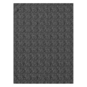 Weiße, Wirble Abstrakte Linien auf schwarzem Table Tischdecke (Vorderseite)