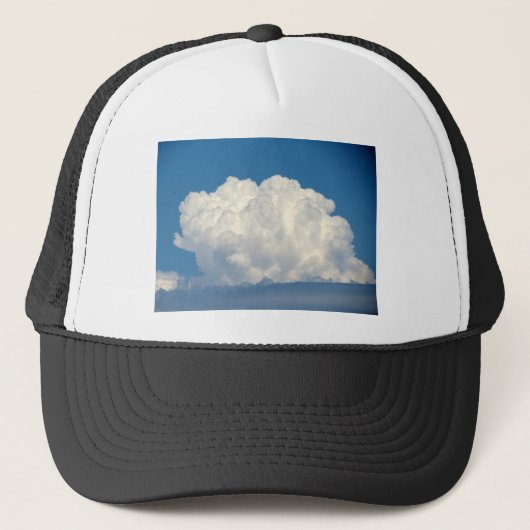 Weiße Wolke 6 Truckerkappe (Vorderseite)