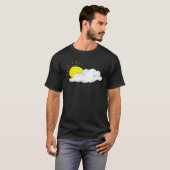 Weiße Wolke mit sonnenstrahlenden Männern Frauen K T-Shirt (Vorne ganz)