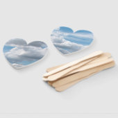 Weiße Wolken am blauen Himmel Fächer (Non-assembled)