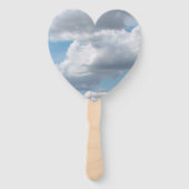 Weiße Wolken am blauen Himmel Fächer (Vorderseite)