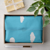 Weiße Wolken auf hellblauem Himmel Seidenpapier (Geschenk)