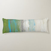 Weiße Wolken, die schöne Landschaft übersehen Seitenschläferkissen (Rückseite)