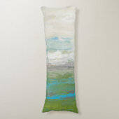 Weiße Wolken, die schöne Landschaft übersehen Seitenschläferkissen (Vorderseite Vertikal)