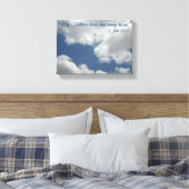 Weiße Wolken Himmel Schöne Bibelverse Leinwanddruck (Insitu (Schlafzimmer))