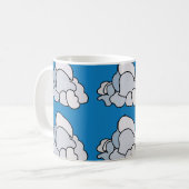 Weiße Wolken Kaffeetasse (Vorderseite Links)