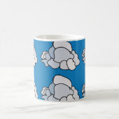 Weiße Wolken Kaffeetasse (Mittel)