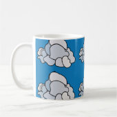 Weiße Wolken Kaffeetasse (Links)