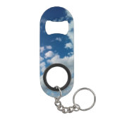 Weiße Wolken Mini Flaschenöffner (Rückseite)