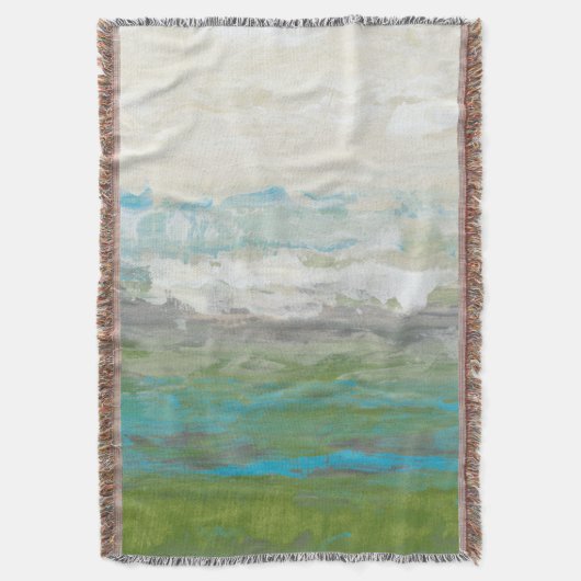 Weiße Wolken mit Blick auf die wunderschöne Landsc Decke (Vorderseite Vertikal)