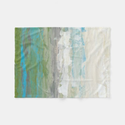 Weiße Wolken mit Blick auf die wunderschöne Landsc Fleecedecke (Vorderseite (Horizontal))