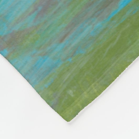 Weiße Wolken mit Blick auf die wunderschöne Landsc Fleecedecke (Ecke)