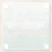 Weiße Wolken mit Blick auf die wunderschöne Landsc Glasuntersetzer (Rückseite)