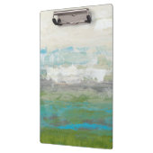 Weiße Wolken mit Blick auf die wunderschöne Landsc Klemmbrett (Links)