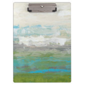 Weiße Wolken mit Blick auf die wunderschöne Landsc Klemmbrett (Vorderseite)