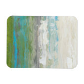 Weiße Wolken mit Blick auf die wunderschöne Landsc Magnet (Horizontal)