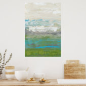 Weiße Wolken mit Blick auf die wunderschöne Landsc Poster (Küche)