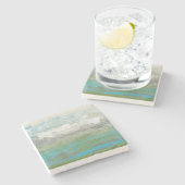 Weiße Wolken mit Blick auf die wunderschöne Landsc Steinuntersetzer (Seitenansicht)