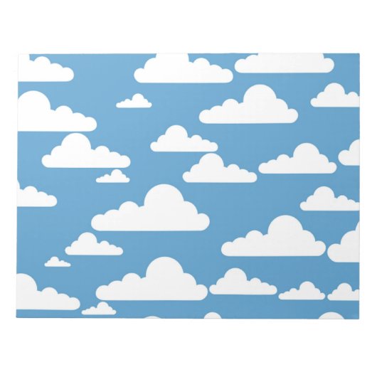 WEIßE WOLKEN NOTIZBLOCK (Vorderseite)