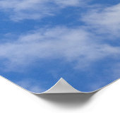 Weiße Wolken. Poster (Ecke)