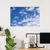 Weiße Wolken. Poster (Heimbüro)