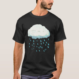Weiße Wolken Regentropfen Kostüm Weihnachten Hallo T-Shirt