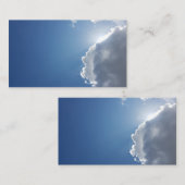 Weiße Wolken Sun u. blauer Himmel-Visitenkarten Visitenkarte (Vorne/Hinten)