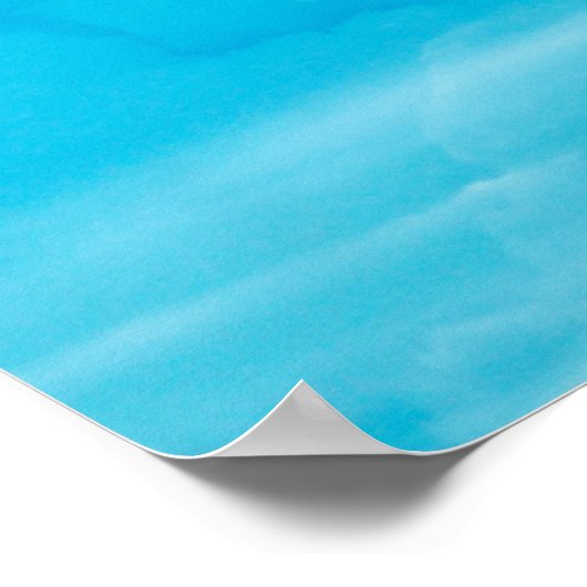 weiße Wolken und hellblauer Himmelshintergrund, Pa Poster (Ecke)