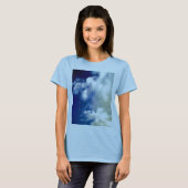 Weiße Wolken und Himmel T-Shirt (Vorne ganz)