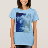 Weiße Wolken und Himmel T-Shirt (Vorderseite)