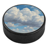 Weiße Wolken und klarer blauer Himmel Eishockey Puck (3/4)