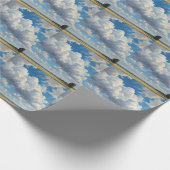 Weiße Wolken und klarer blauer Himmel Geschenkpapier (Ecke)