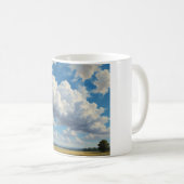 Weiße Wolken und klarer blauer Himmel Kaffeetasse (VorderseiteRechts)