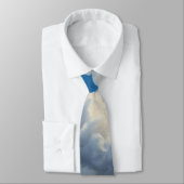 Weiße Wolken und klarer blauer Himmel Krawatte (Gebunden)