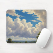 Weiße Wolken und klarer blauer Himmel Mousepad (Mit Mouse)