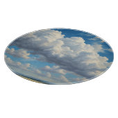 Weiße Wolken und klarer blauer Himmel Schneidebrett (Ecke)