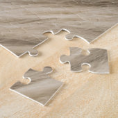 Weiße Wolle Fluffy Textur Hintergrund Puzzle (Seite)