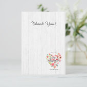 Weiße Wood & Pink Blütenmädchen Kinderdusche Einladung (Stehend Vorderseite)