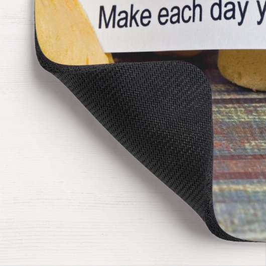 Weiße Worte Mousepad (Ecke)