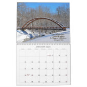 Weiße Wörter und Fotografie Kalender (Jan 2026)