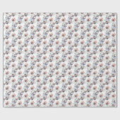 Weiße Würfel mit farbigen Punkten Geschenkpapier (Flach)