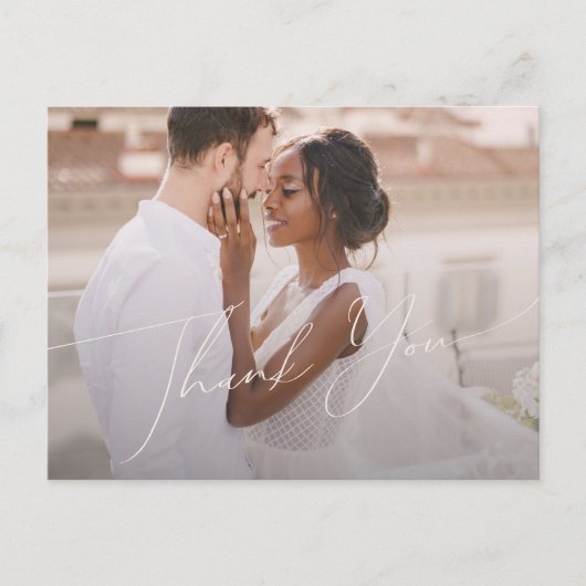 Weiße Wüste Beige Horizontal Foto Vielen Dank Postkarte (Vorderseite)