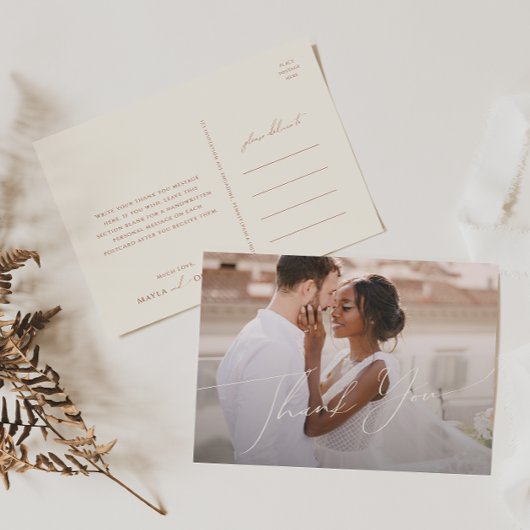 Weiße Wüste Beige Horizontal Foto Vielen Dank Postkarte