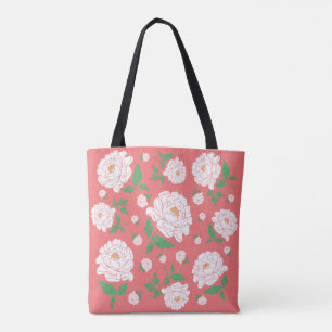 Weiße Zähne leben Korallenuntergrund Tasche