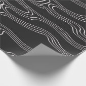 WEISSE ZEILEN SCHALTFLÄCHE GESCHENKPAPIER (Ecke)