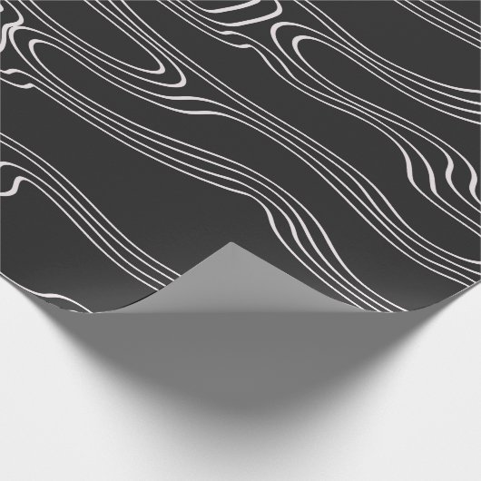 WEISSE ZEILEN SCHALTFLÄCHE GESCHENKPAPIER (Ecke)