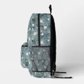Weiße Zen-Blume Bedruckter Rucksack (Rechts)