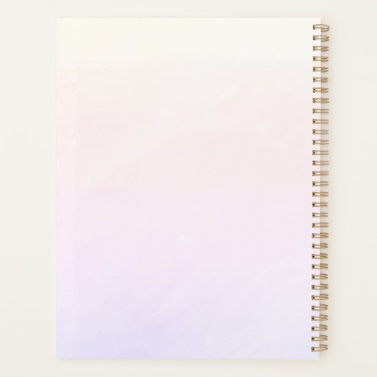 Weiße Ziege mit Blume Planer (Rückseite)