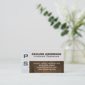 Weiße Ziegelmauer | Holzplatten Visitenkarte (Stehend Vorderseite)